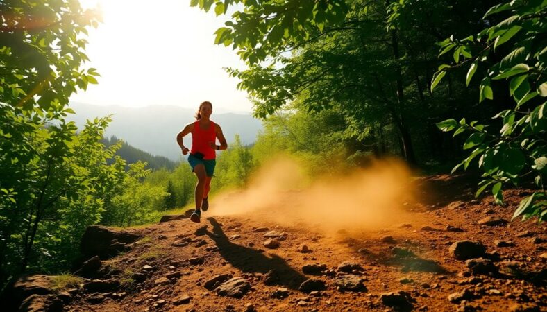 adventurous outdoor running activity