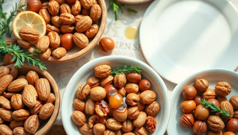 cooking with edible nuts